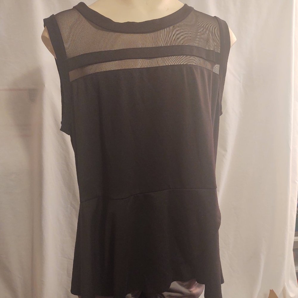 Merona Black Peplum Blouse